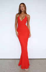 Put You First Maxi Dress Red