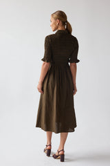 Jonas Gingham Midi Dress