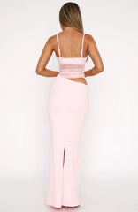 Call Me Up Maxi Dress Baby Pink