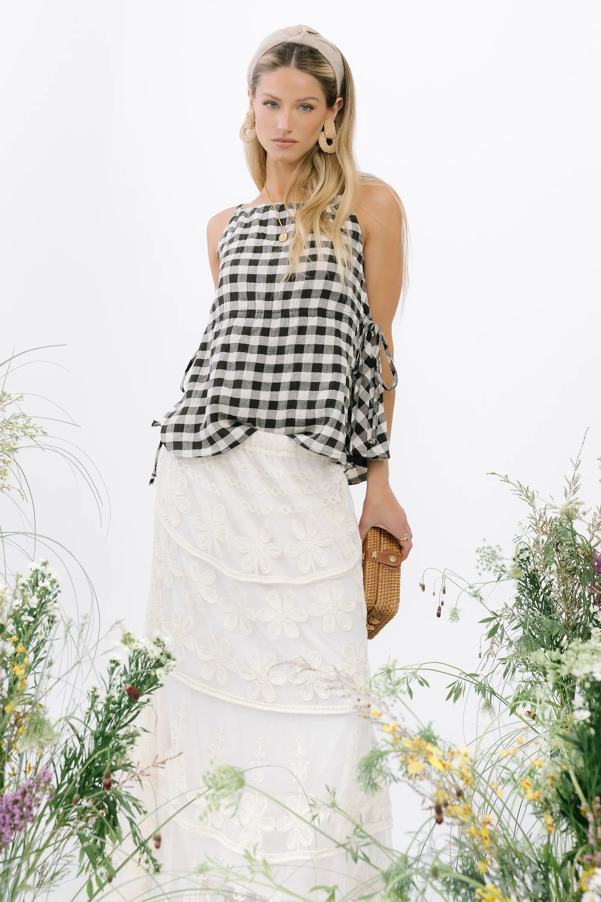 Lily Gingham Tank Top