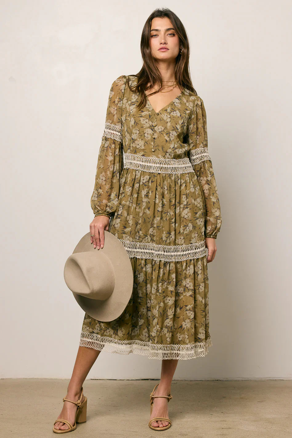 Suzan Floral Midi Dress
