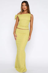 Top To Bottom Maxi Skirt Limeade