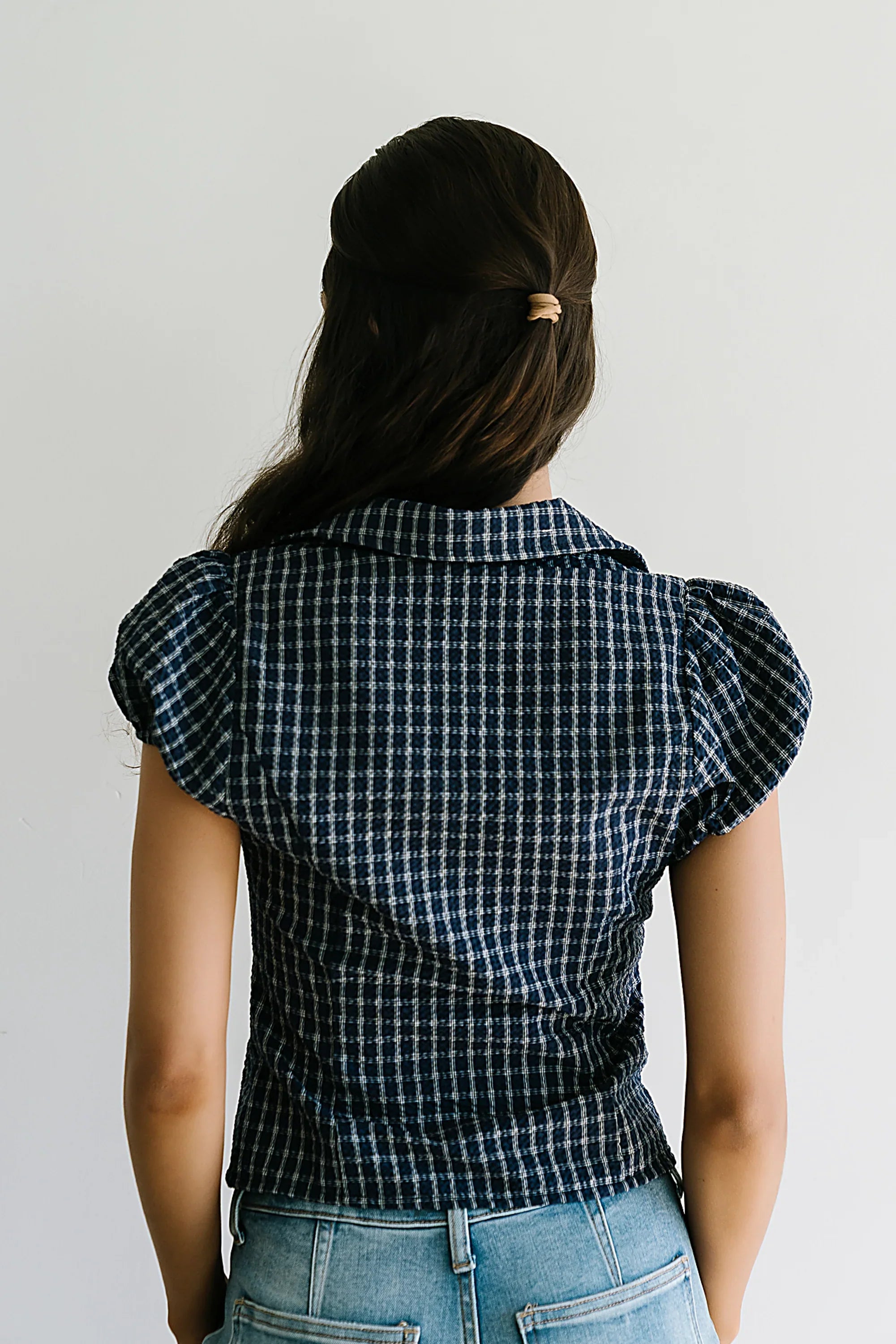 Bethany Plaid Blouse