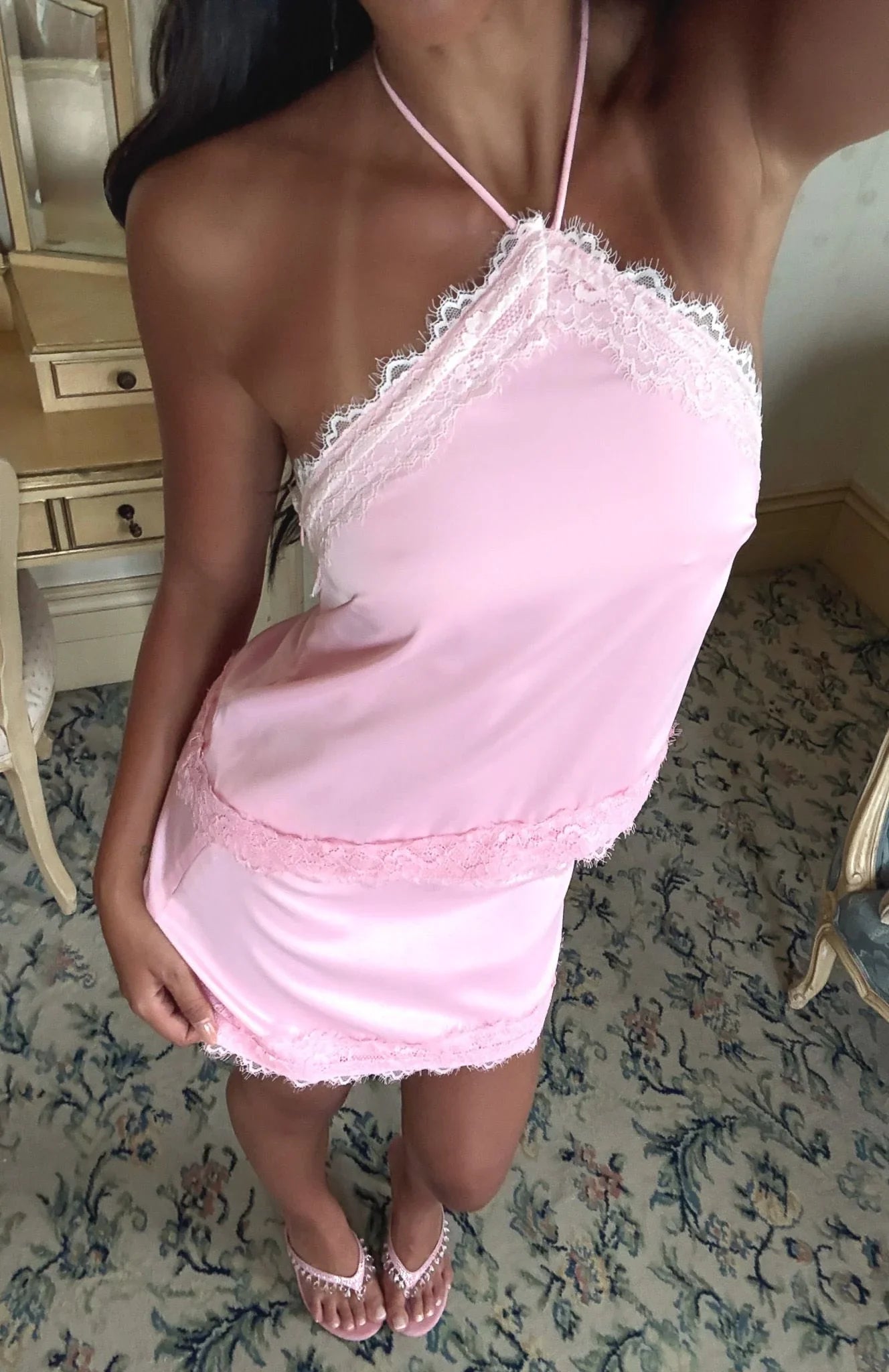 Fortitude Valley Halter Top Pink