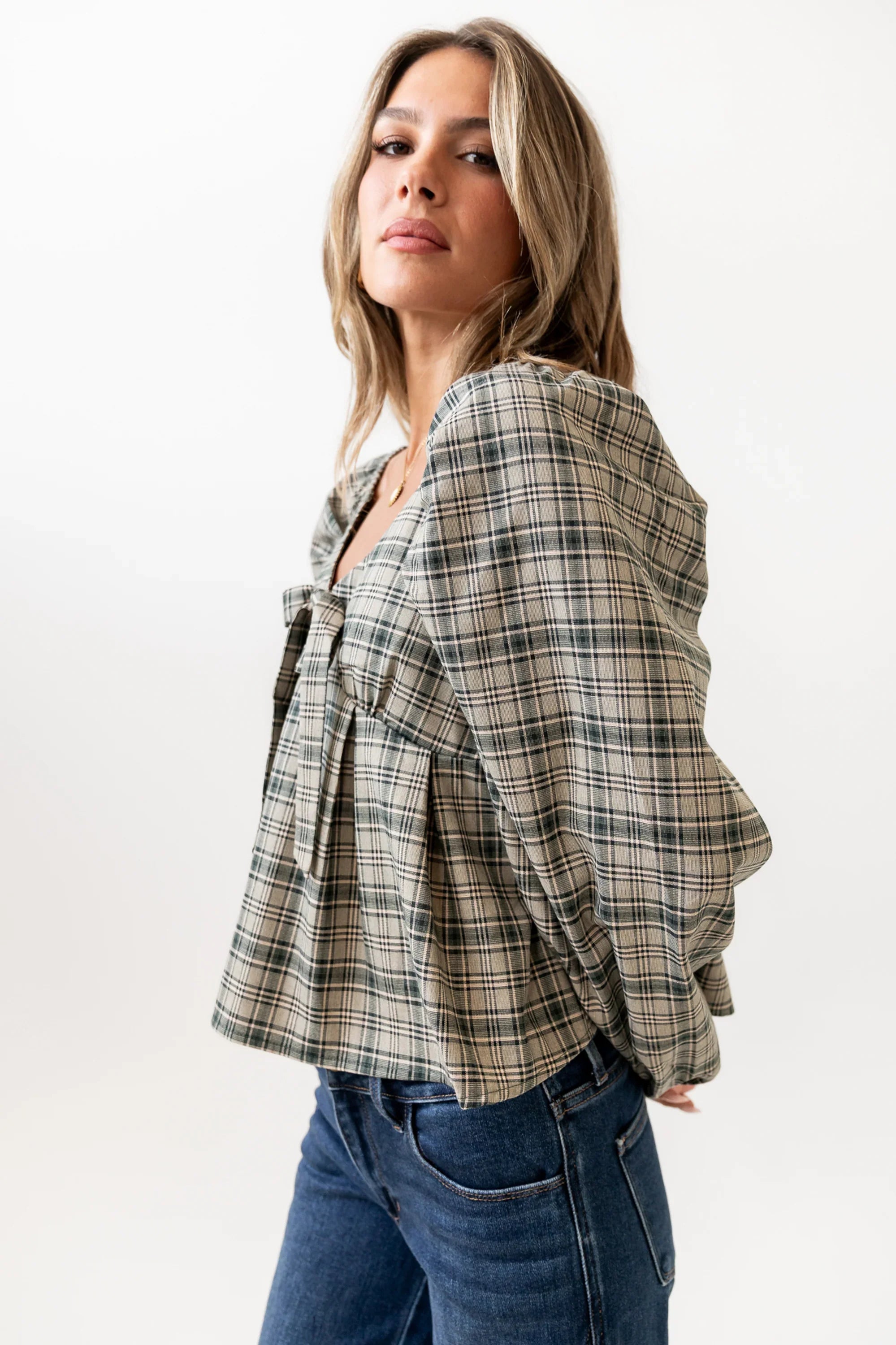 Smith Plaid Blouse