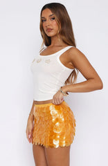 Forgiven Aura Shell Mini Skirt Mango