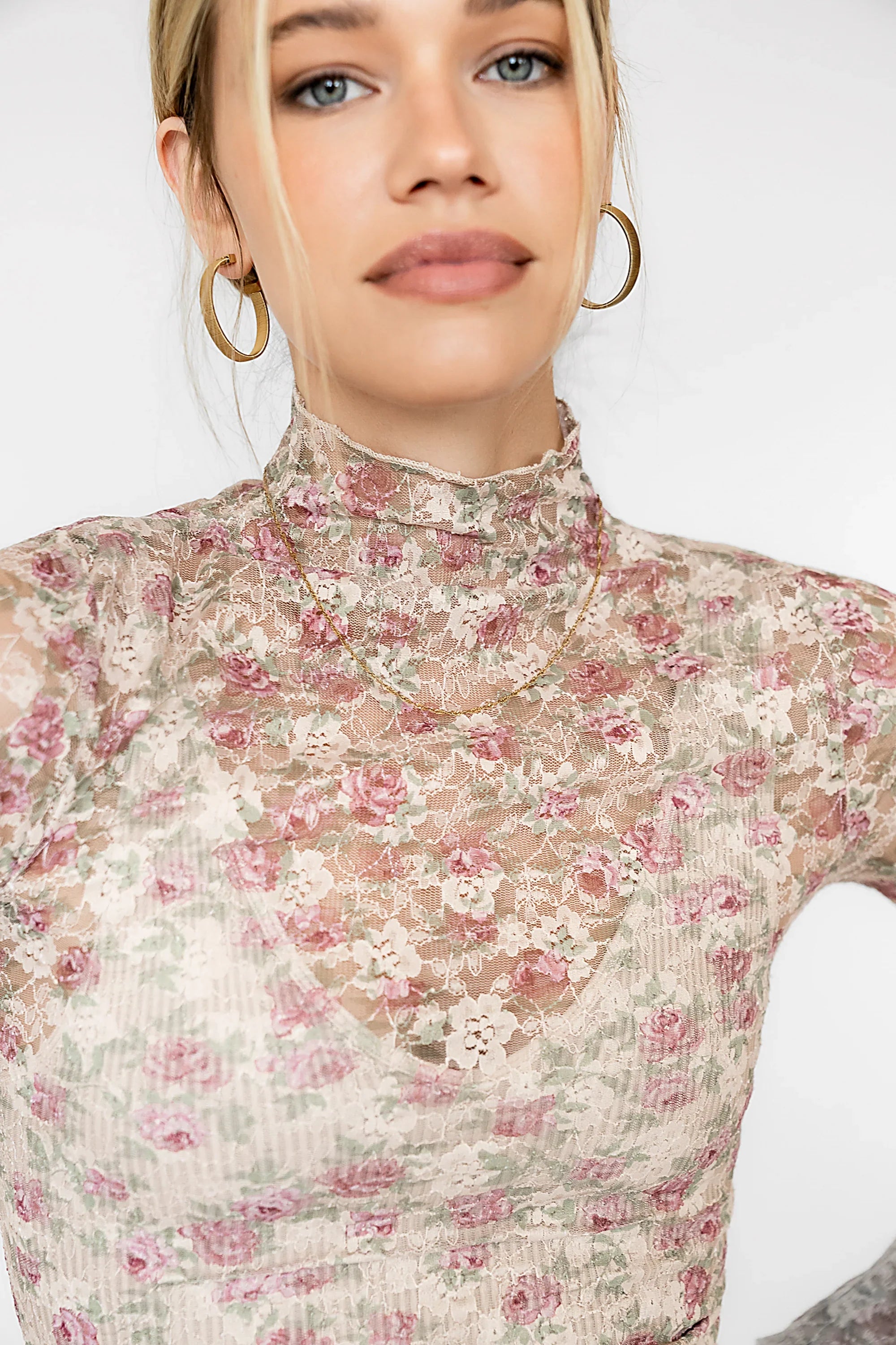 Renne Floral Lace Top