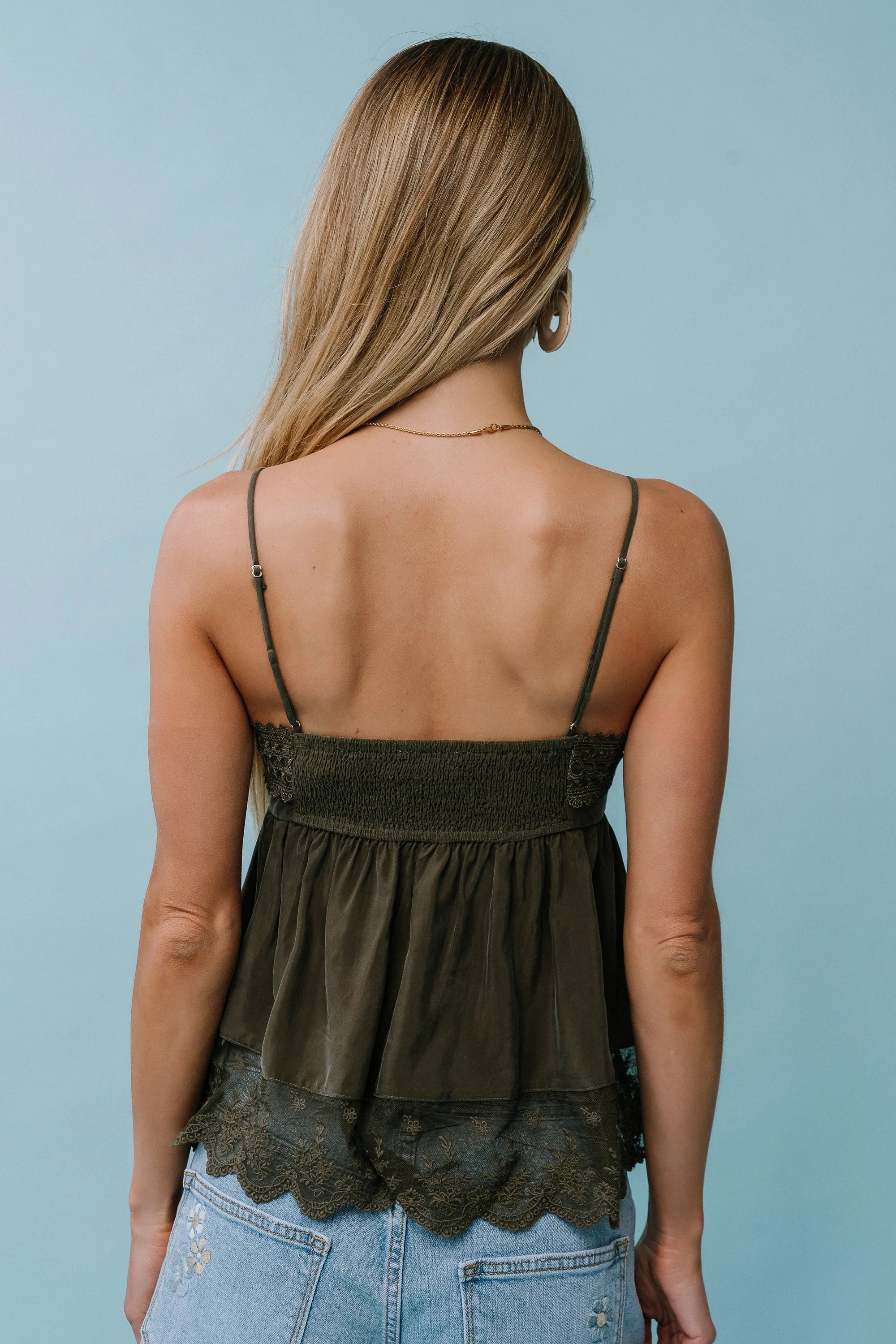 Fern Tank Top in Olive