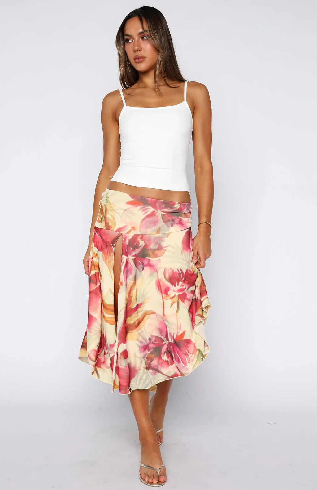 Losing What We Had Midi Skirt Sunlight Bloom