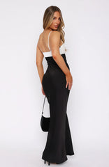 Think Of Me Maxi Dress Black/Off White