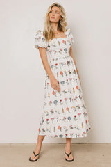 Jayce Embroidered Floral Maxi Dress